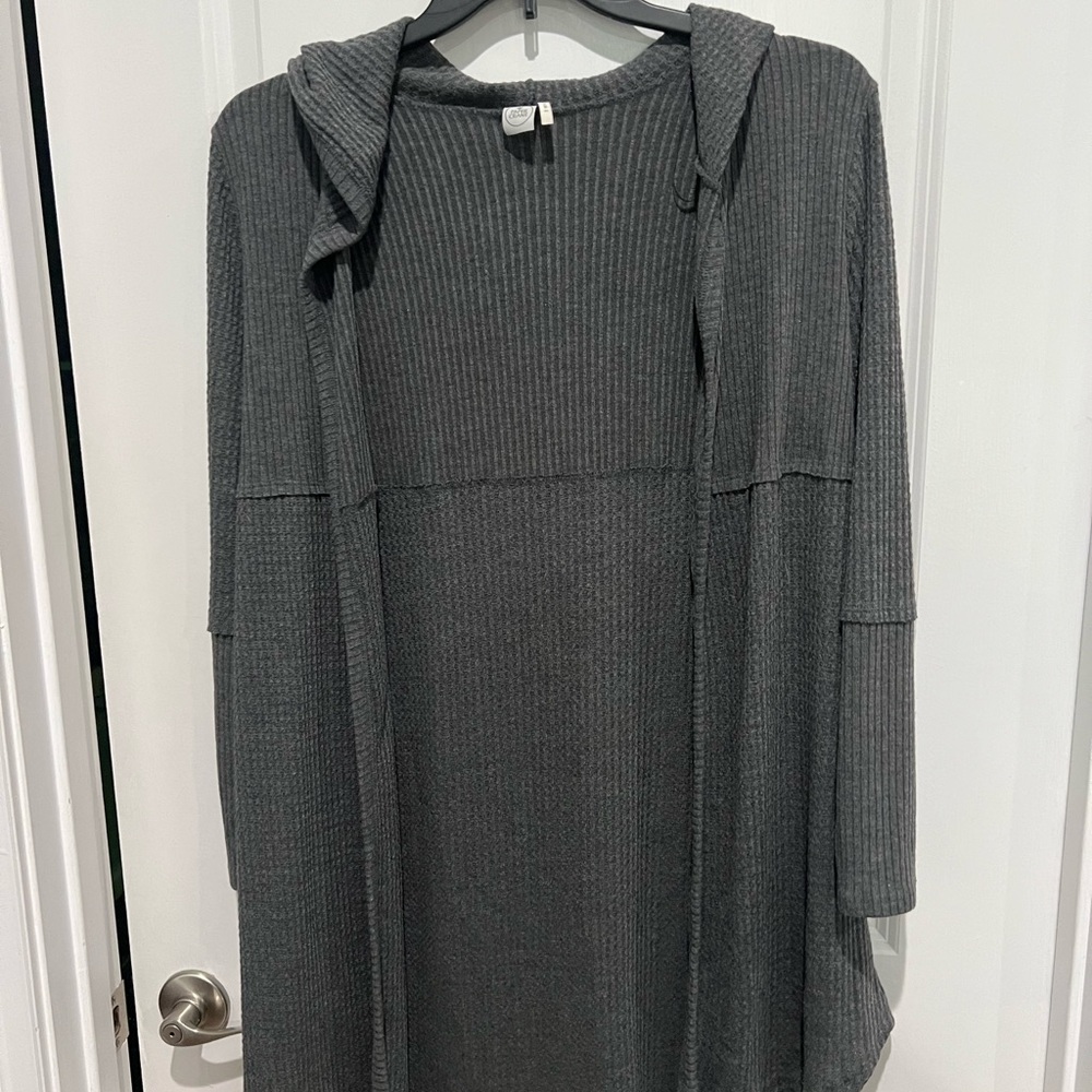 Paper Crane Grey Cardigan Sweater, Sz S